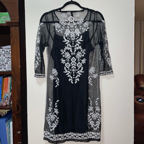 H&M Sheer Embroidered Dress - Picture 7 of 8